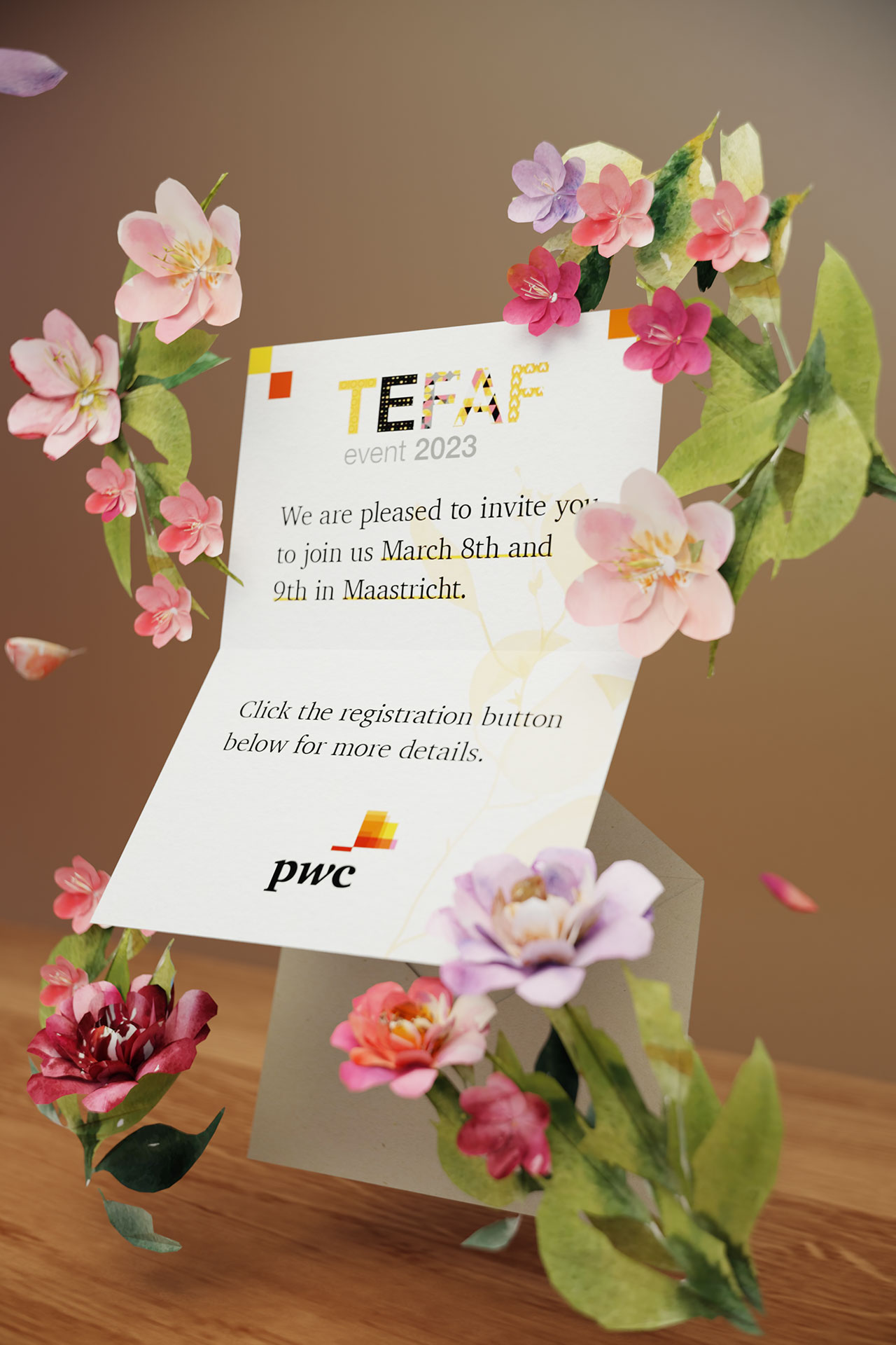 PwC AR Invitation - 3D Design and Animation